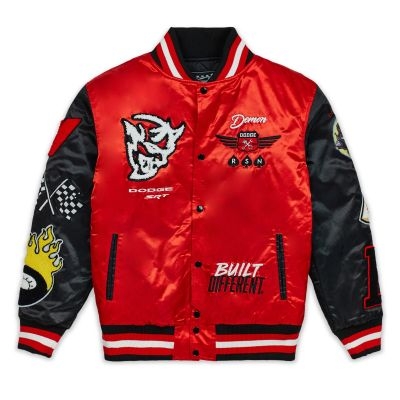 Men's Demon Satin Bomber Jacket