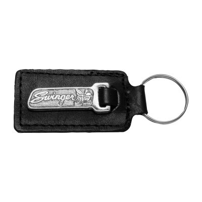 Swinger Classic Leather Keychain with Emblem