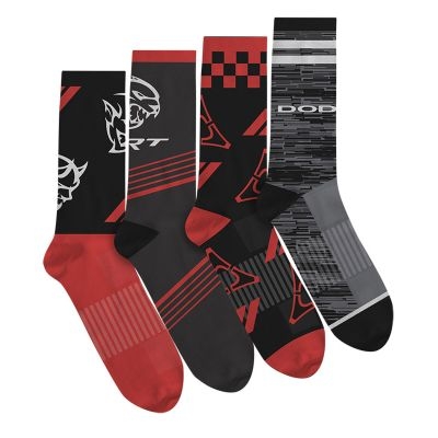 Athletic Crew Socks - Set of 4