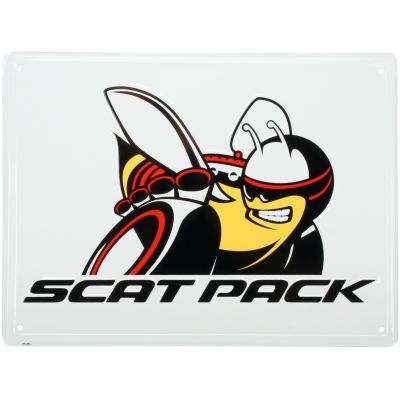Scat Pack Embossed Tin Sign